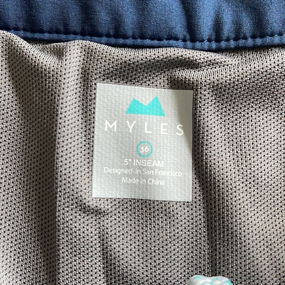 Myles Blue Swim Trunks - Picture 3 of 3